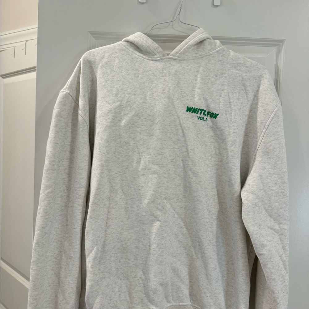 White Fox Gray Hoodie